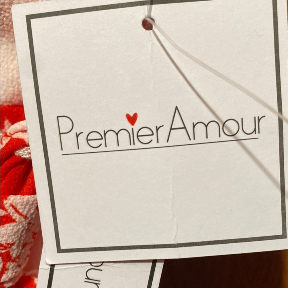 Premier Amour Red/White Sleeveless Size 12 Maxi Dress Summer Fall - Picture 2 of 14